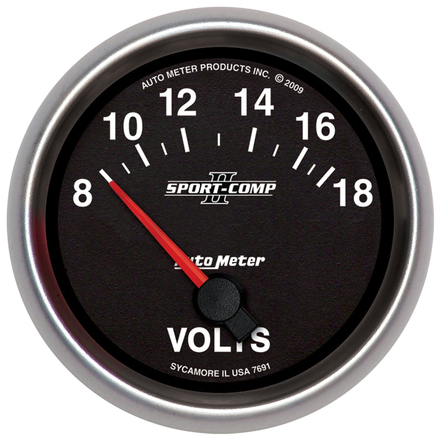 AutoMeter Products 7691 2-5/8in Voltmeter, 8-18V, SSE