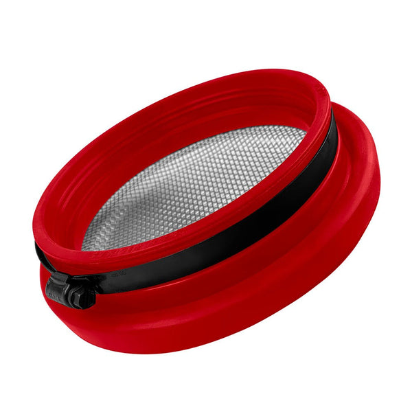 S&B Filters 77-3003 Turbo Screen 4.0 Inch Red Stainless Steel Mesh W/Stainless Steel Clamp