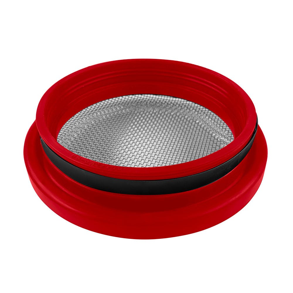 S&B Filters 77-3004 Turbo Screen 5.0 Inch Red Stainless Steel Mesh W/Stainless Steel ClampS and B