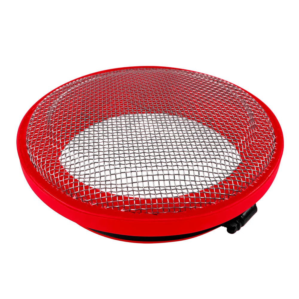 S&B Filters 77-3005 Turbo Screen 6.0 Inch Red Stainless Steel Mesh W/Stainless Steel Clamp
