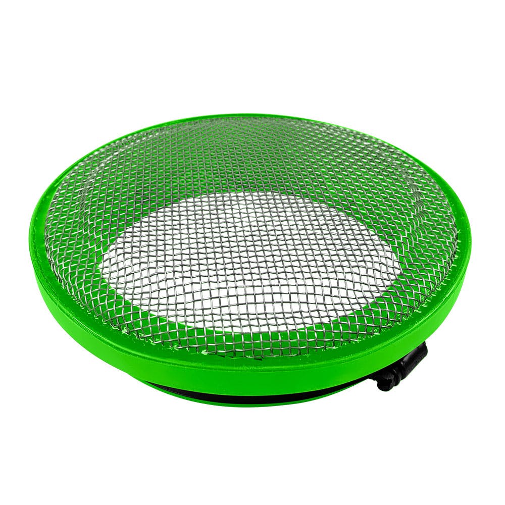 S&B Filters 77-3006 Turbo Screen 4.0 Inch Lime Green Stainless Steel Mesh W/Stainless Steel Clamp