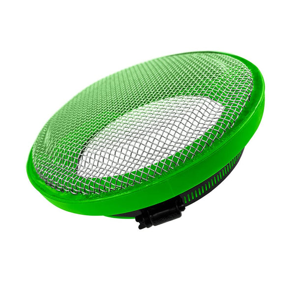 S&B Filters 77-3006 Turbo Screen 4.0 Inch Lime Green Stainless Steel Mesh W/Stainless Steel Clamp