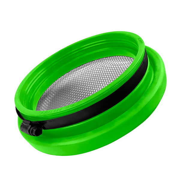 S&B Filters 77-3008 Turbo Screen 6.0 Inch Lime Green Stainless Steel Mesh W/Stainless Steel Clamp