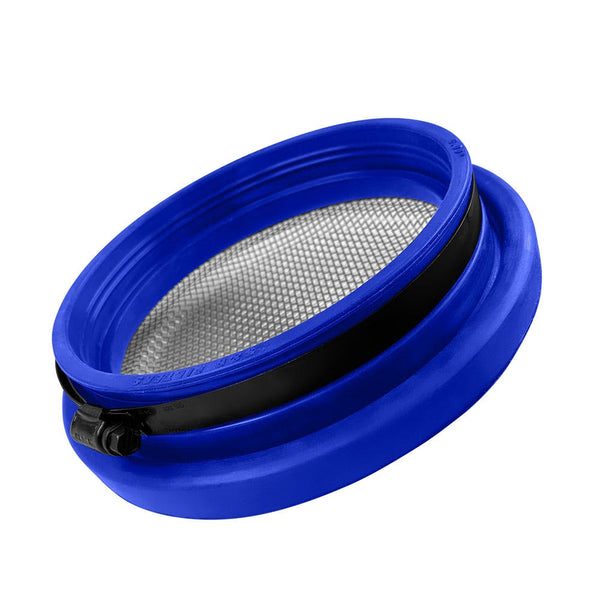 S&B Filters 77-3009 Turbo Screen 4.0 Inch Blue Stainless Steel Mesh W/Stainless Steel Clamp