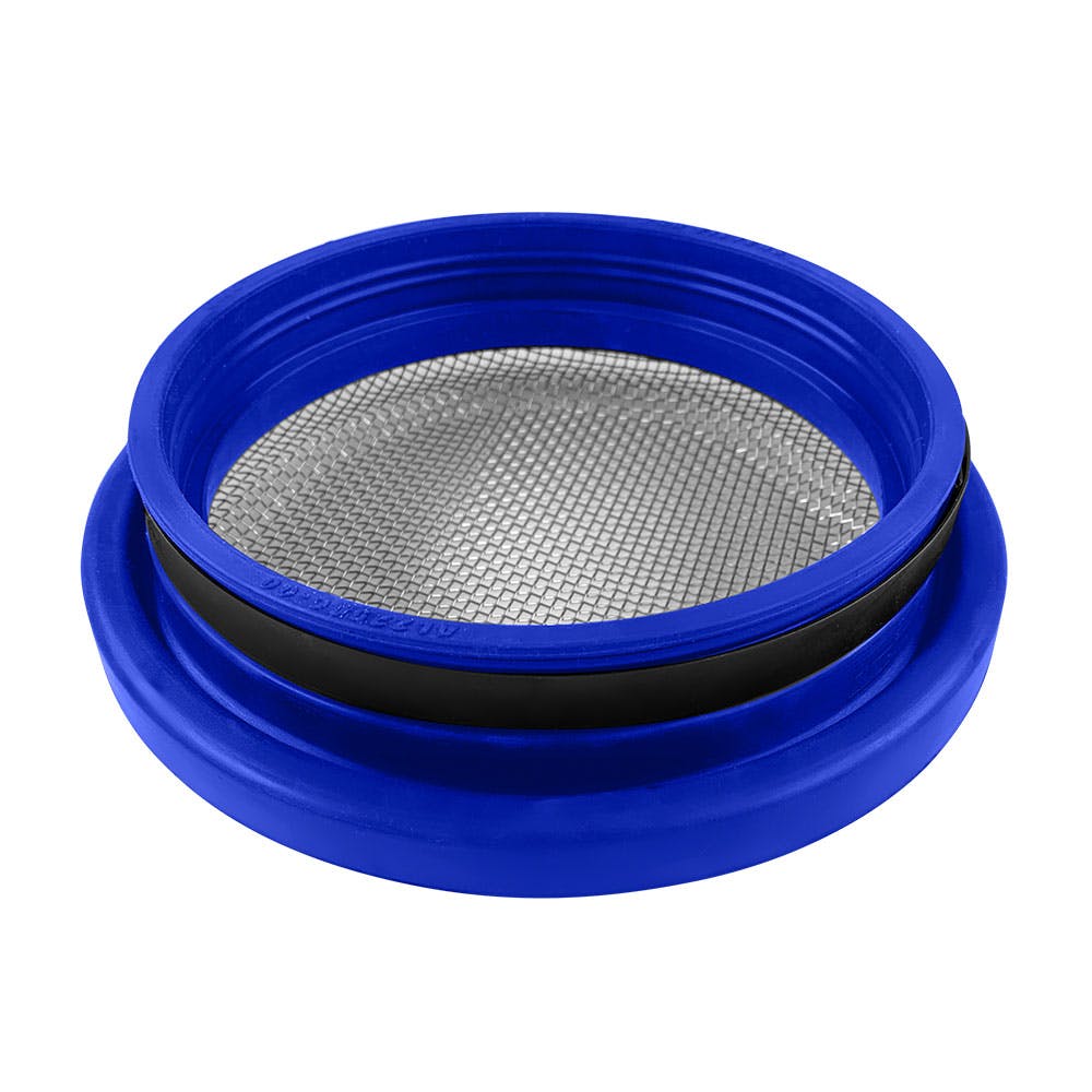 S&B Filters 77-3010 Turbo Screen 5.0 Inch Blue Stainless Steel Mesh W/Stainless Steel Clamp