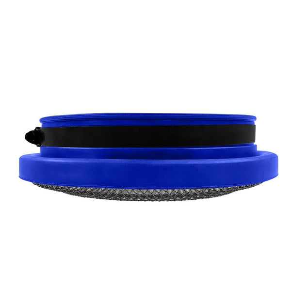 S&B Filters 77-3010 Turbo Screen 5.0 Inch Blue Stainless Steel Mesh W/Stainless Steel Clamp