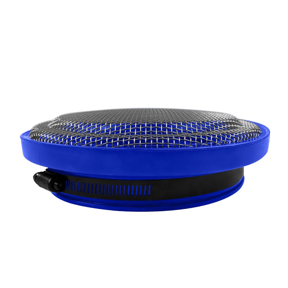 S&B Filters 77-3011 Turbo Screen 6.0 Inch Blue Stainless Steel Mesh W/Stainless Steel Clamp