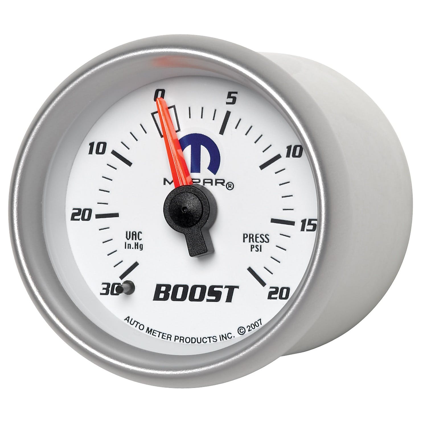 AutoMeter Products 880026 Mopar Mechanical Boost/Vacuum Gauge 2 1/16in. 30in. Hg./20 psi Includes 6ft.