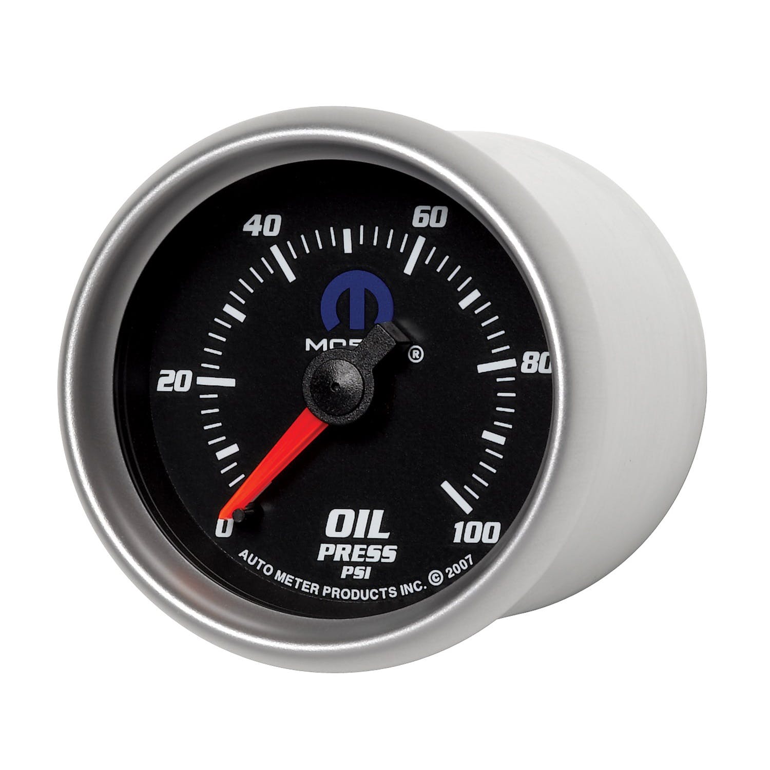 AutoMeter Products 880014 Gauge; Oil Pressure; 2 1/16in.; 100psi; Mechanical; Black; Mopar