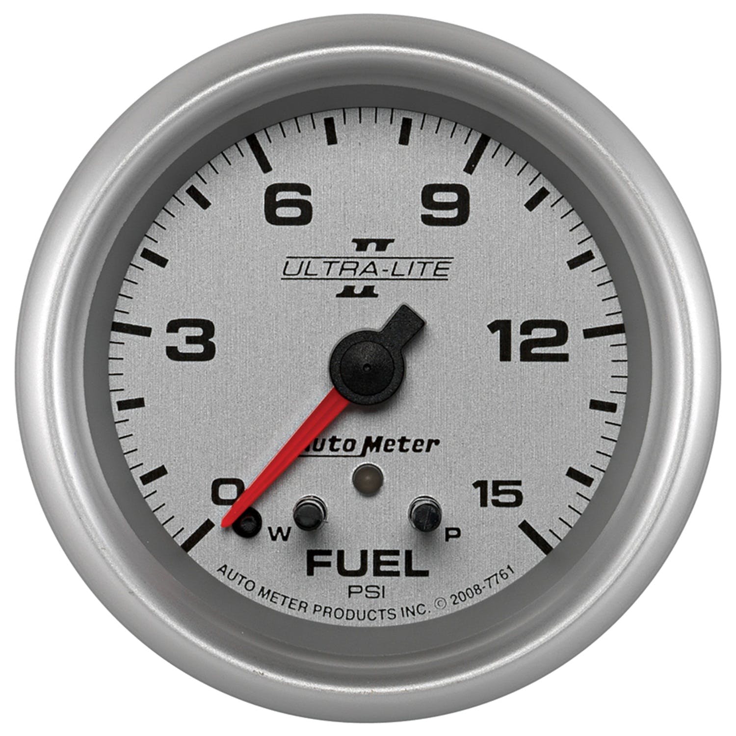 AutoMeter Products 7761 Ultra-Lite II”¬« Electric Fuel Pressure Gauge 2 5/8 in. 0 - 15 psi Incl. 1/8 in.
