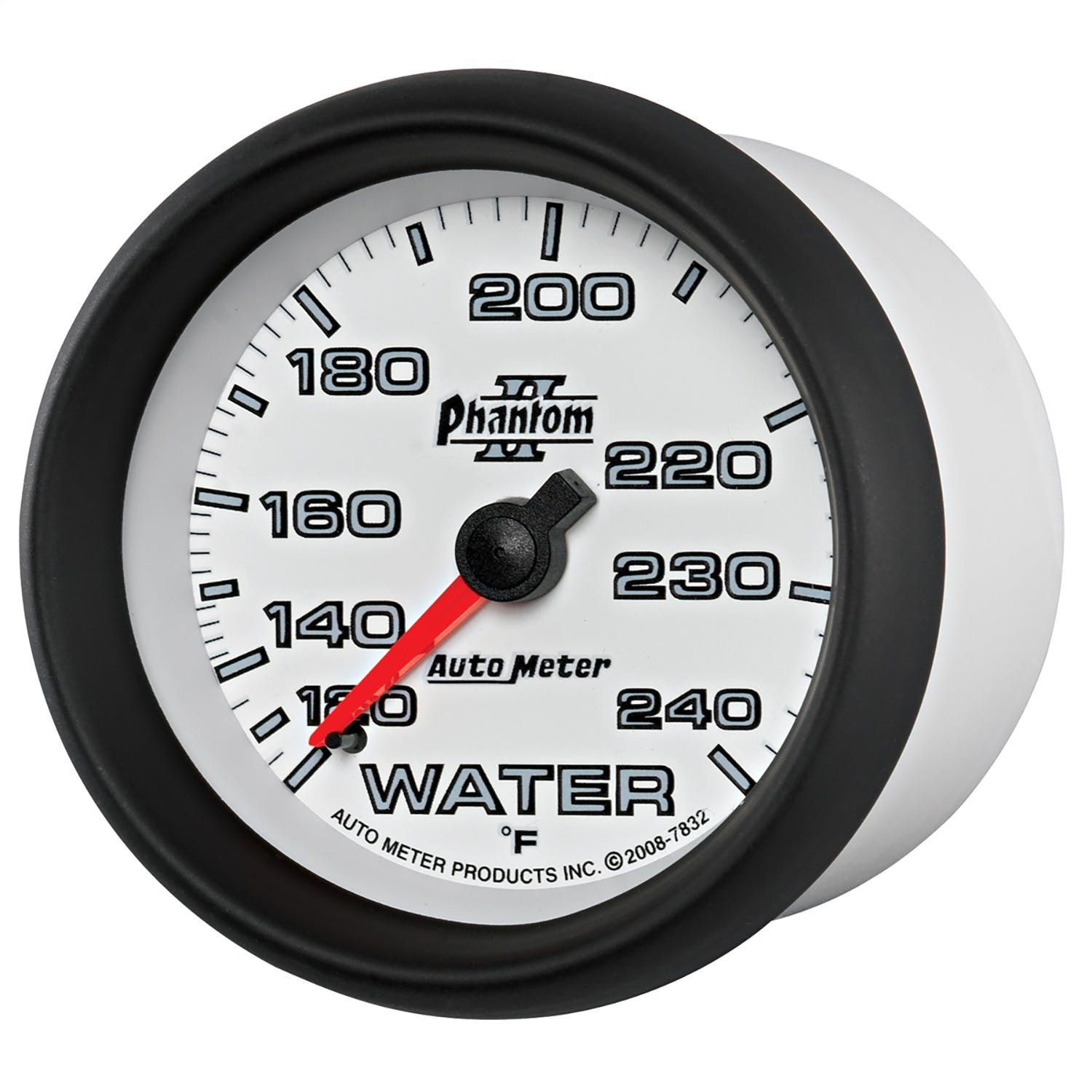 AutoMeter Products 7832 GAUGE; WATER TEMP; 2 5/8in.; 120-240° F; MECHANICAL; PHANTOM II