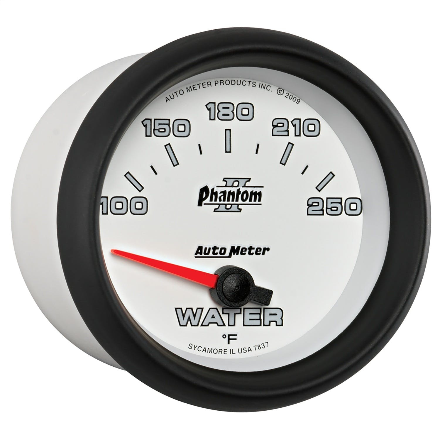 AutoMeter Products 7837 Gauge; Water Temp; 2 5/8in.; 100-250° F; Electric; Phantom II
