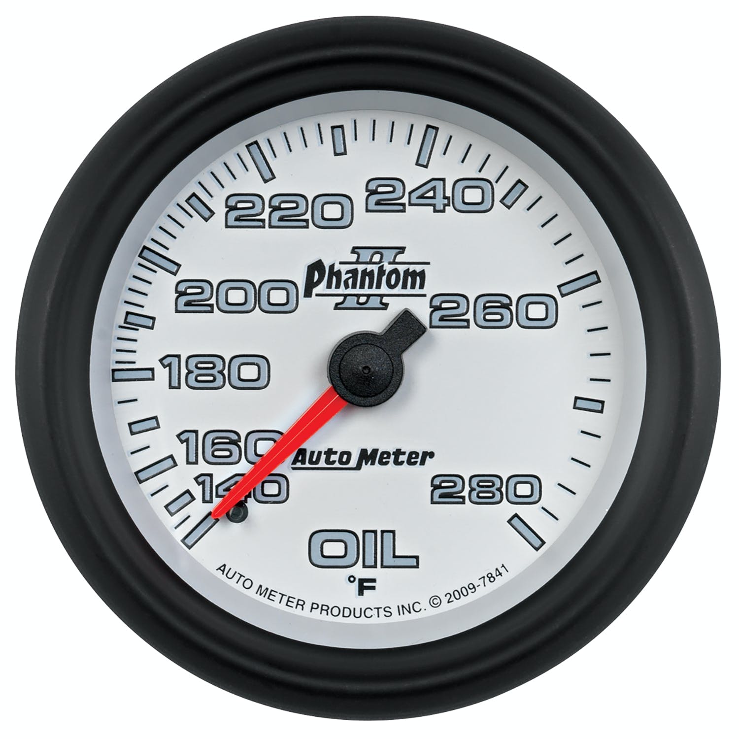 AutoMeter Products 7841 Gauge; Oil Temp; 2 5/8in.; 140-280° F; Mechanical; Phantom II