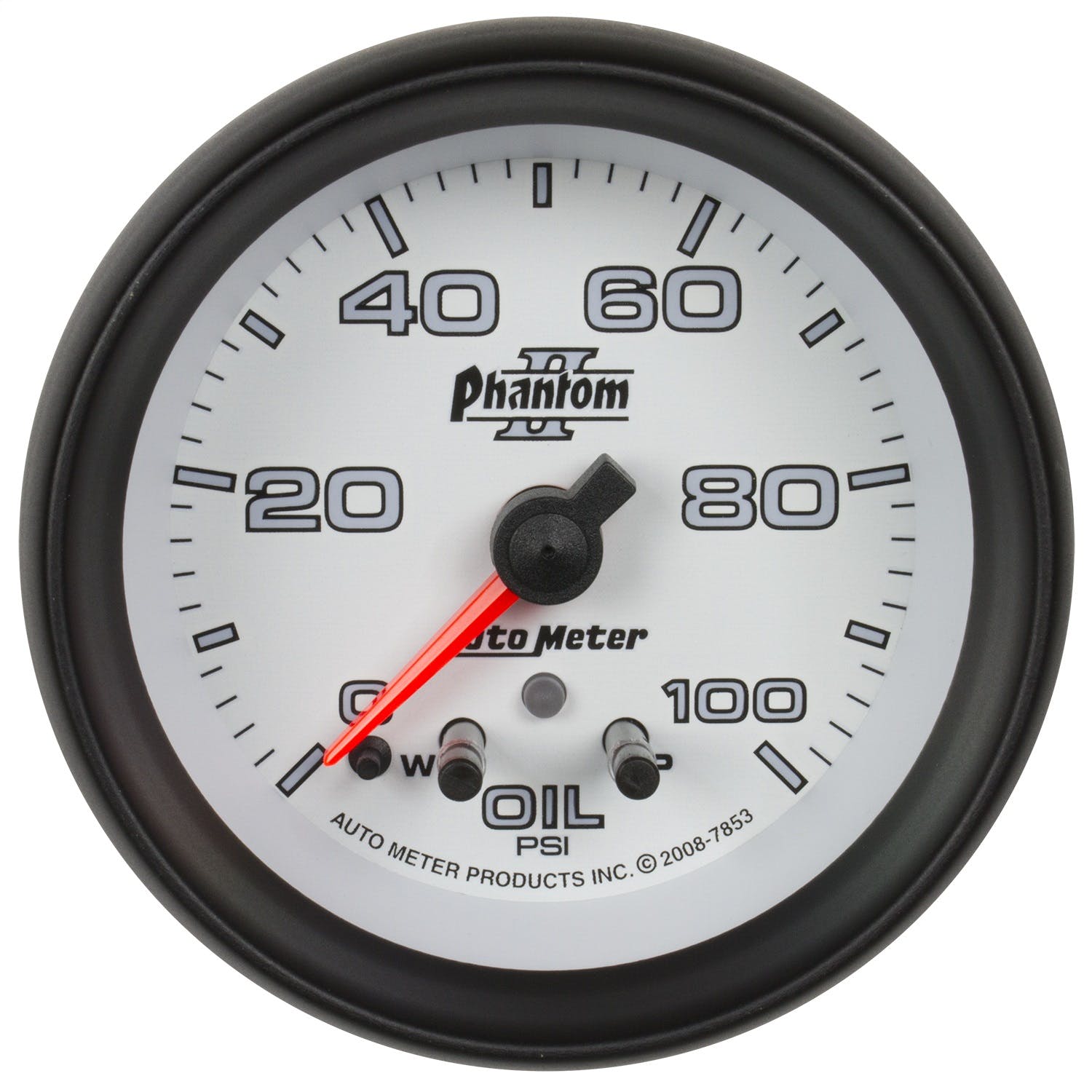 AutoMeter Products 7853 GAUGE; OIL PRESS; 2 1/16in.; 100PSI; STEPPER MOTOR W/PEAK/WARN; PHANTOM II