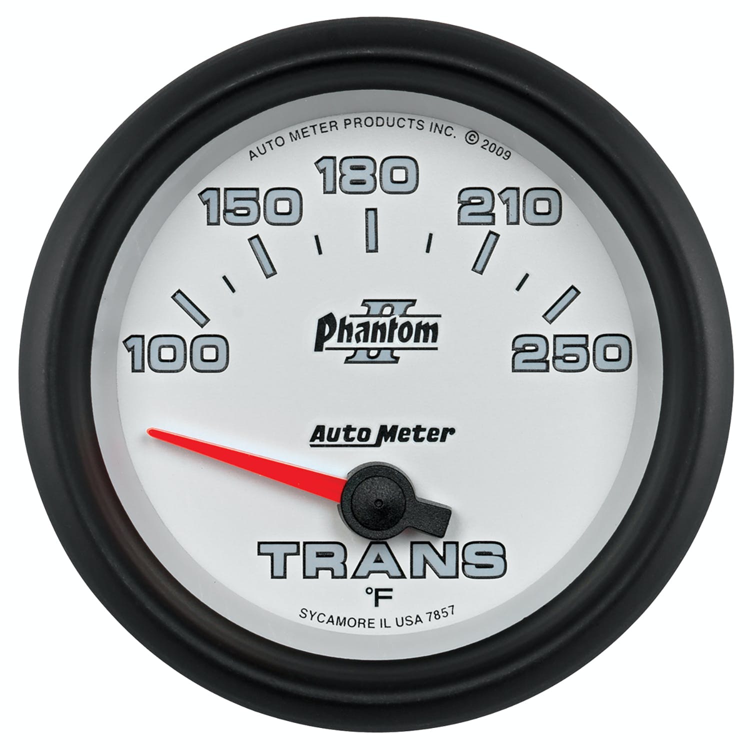 AutoMeter Products 7857 GAUGE; TRANSMISSION TEMP; 2 5/8in.; 100-250° F; ELECTRIC; PHANTOM II