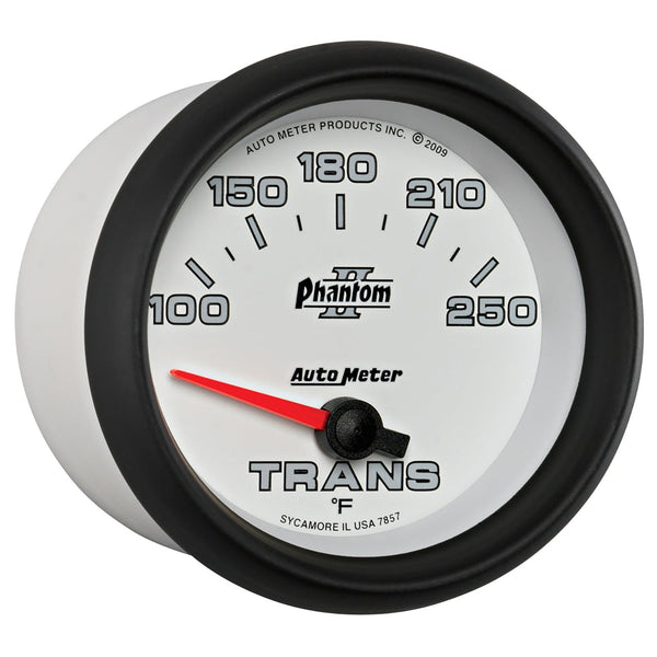 AutoMeter Products 7857 GAUGE; TRANSMISSION TEMP; 2 5/8in.; 100-250° F; ELECTRIC; PHANTOM II