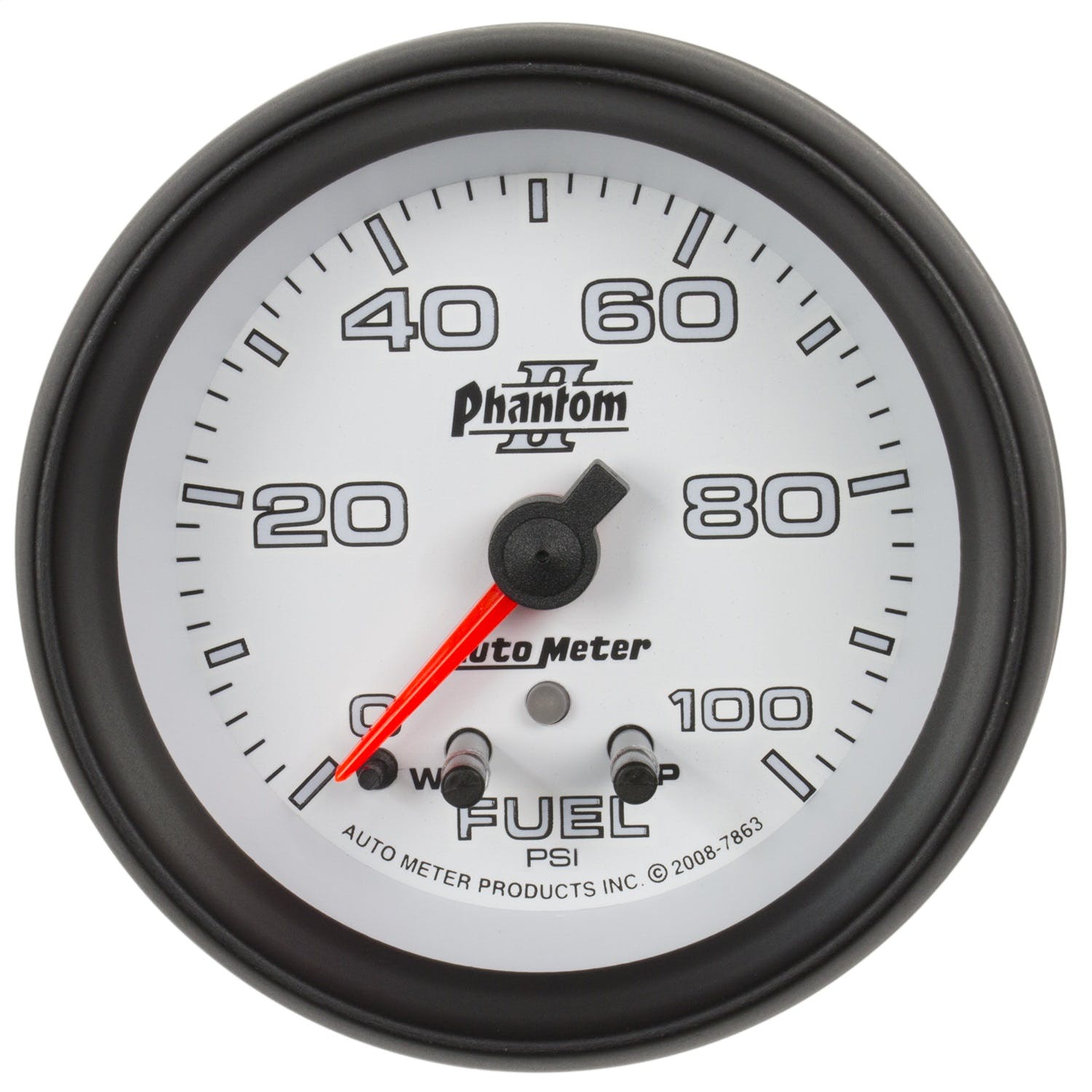 AutoMeter Products 7863 Gauge; Fuel Press; 2 1/16in.; 100psi; Stepper Motor w/Peak/Warn; Phantom II