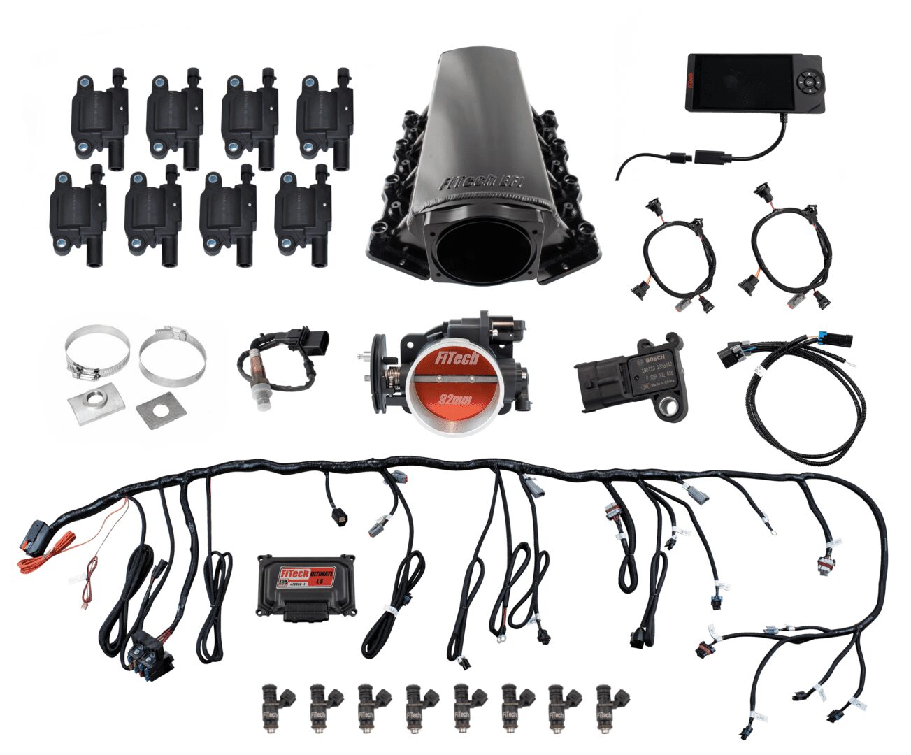FiTech 79001 Ultimate LS Kit (500 HP, w/o Trans Control, LED Coil Pack Set)-for LS1/LS2/LS6
