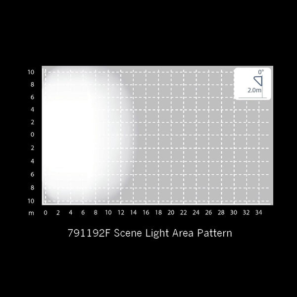 BrightSource Scene Light, 45 deg Angled Lens, Flood Pattern, 19W 791192F
