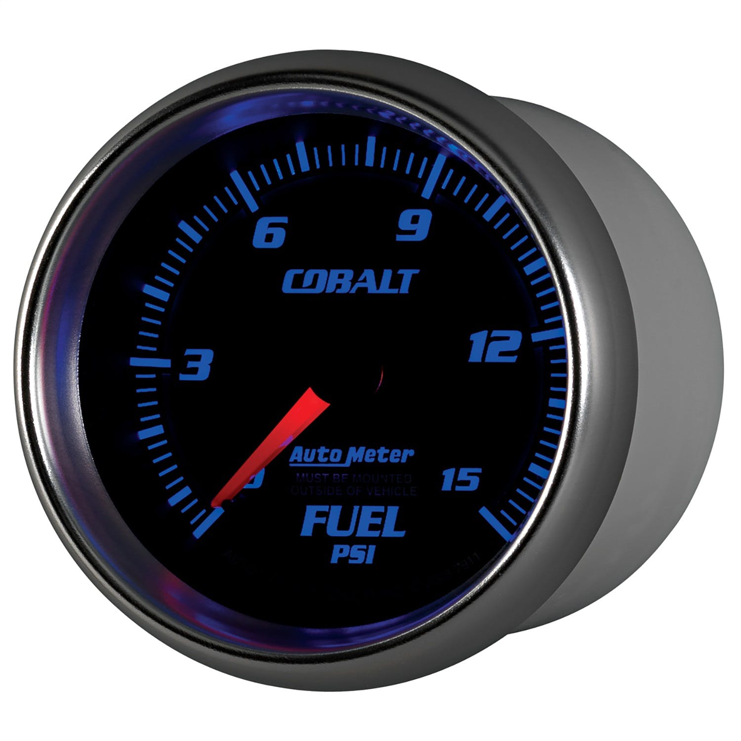 AutoMeter Products 7911 Gauge; Fuel Pressure; 2 5/8in.; 15psi; Mechanical; Cobalt