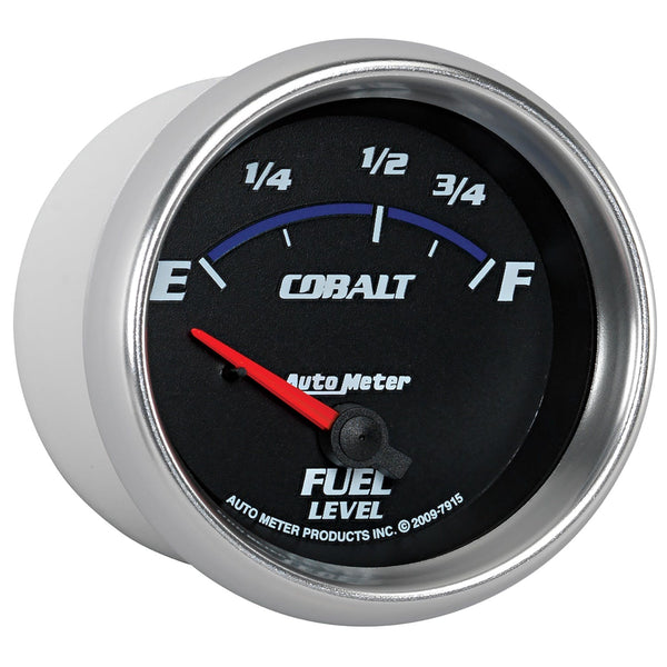 AutoMeter Products 7915 GAUGE; FUEL LEVEL; 2 5/8in.; 73OE TO 10OF; ELEC; COBALT