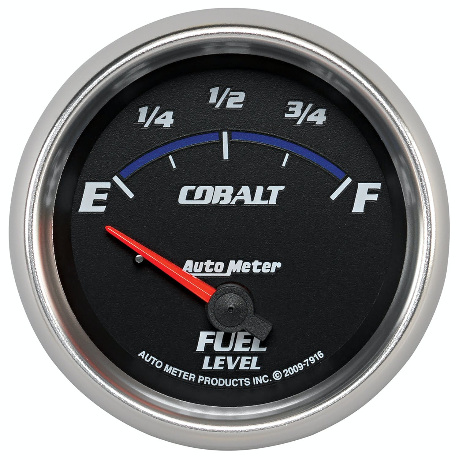 AutoMeter Products 7916 Gauge; Fuel Level; 2 5/8in.; 240 ohm E to 33 ohm F; Elec; Cobalt