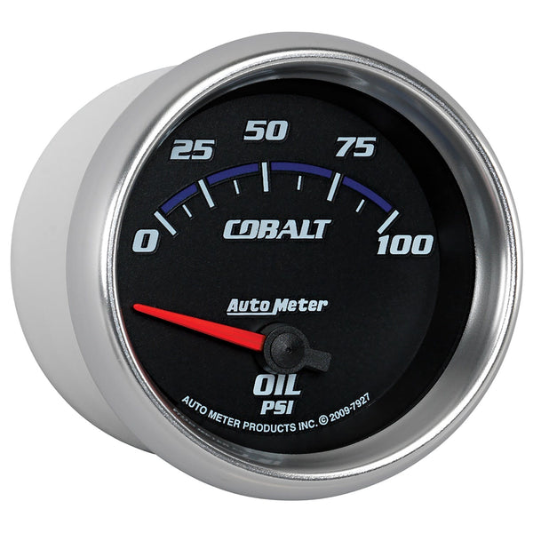 AutoMeter Products 7927 Gauge; Oil Pressure; 2 5/8in.; 100psi; Electric; Cobalt
