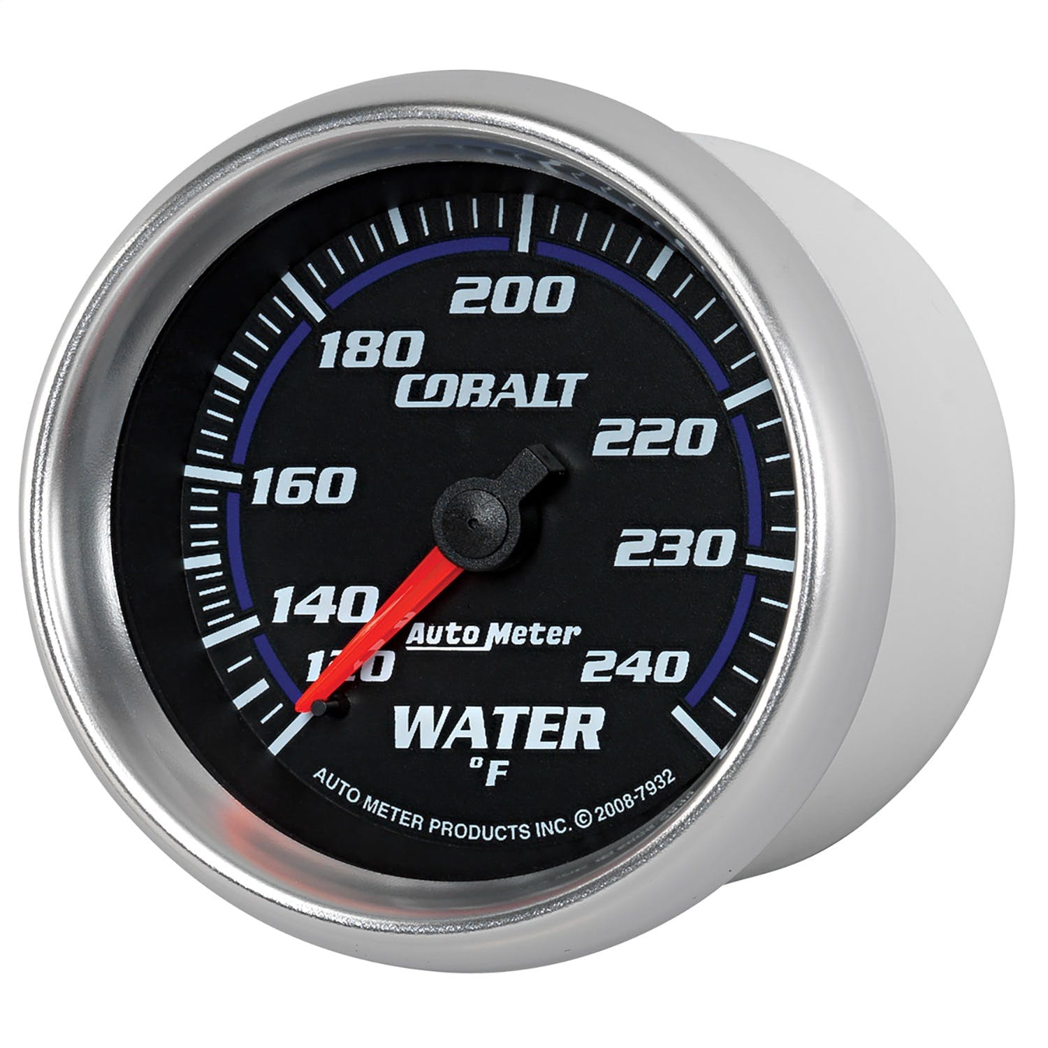 AutoMeter Products 7932 GAUGE; WATER TEMP; 2 5/8in.; 120-240° F; MECHANICAL; COBALT