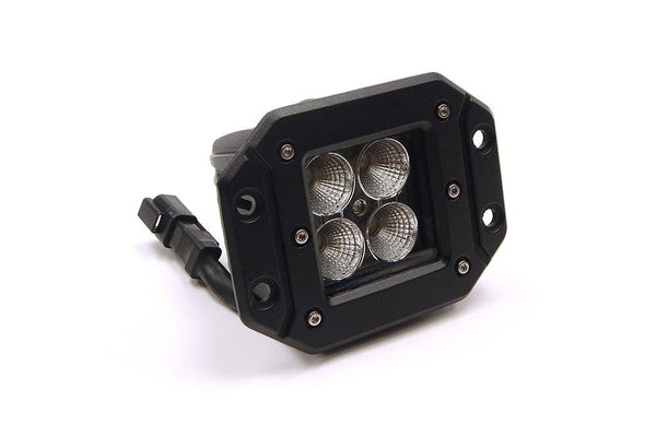 Southern Truck 79910 3-inch X 3-inch 16W Square Flush Mount LED Light Flood