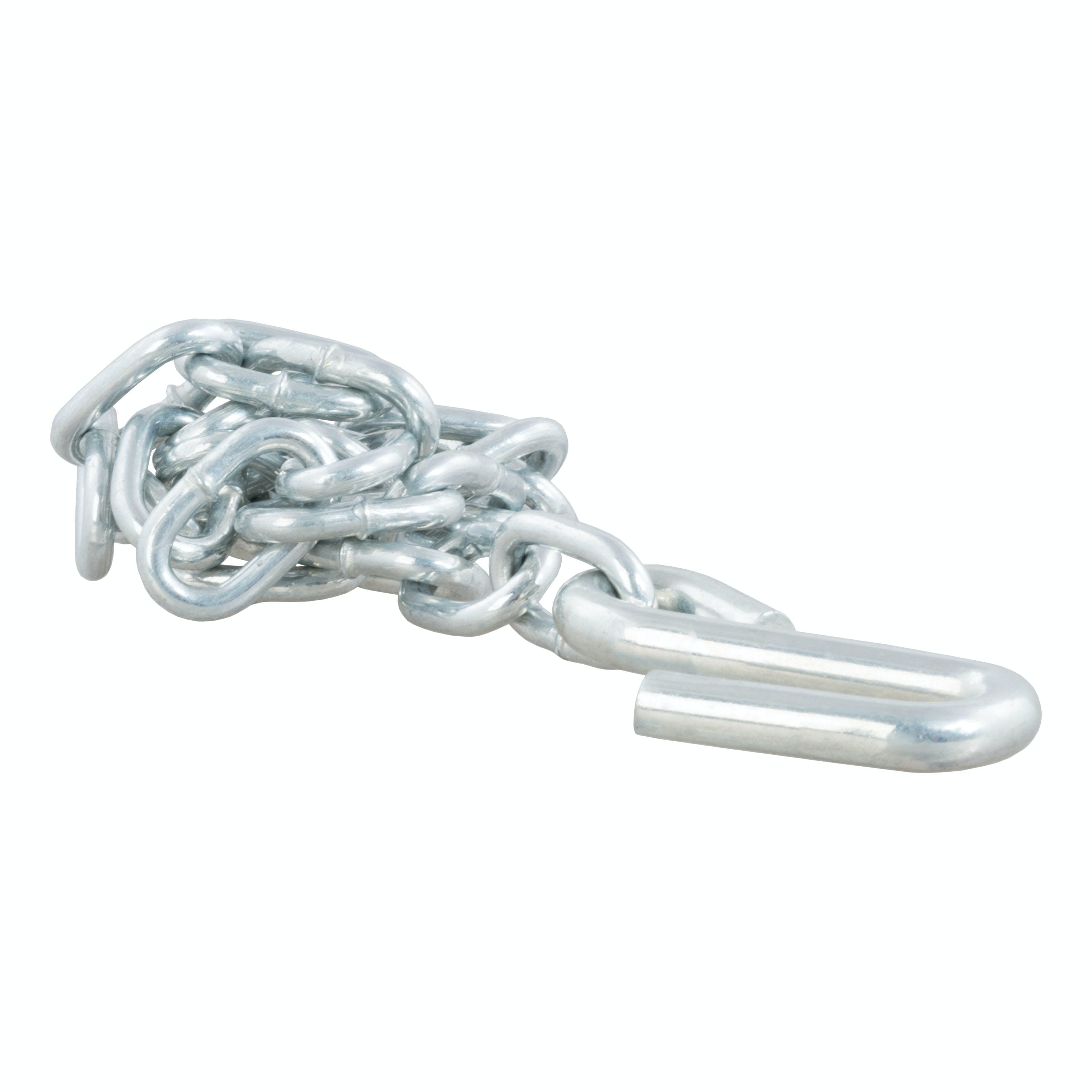 CURT 80020 27 Safety Chain with 1 S-Hook (2,000 lbs, Clear Zinc)