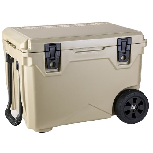Bulldog Winch Co LLC 80071 50qt Sportsman Cooler with Wheels and Pull Handles