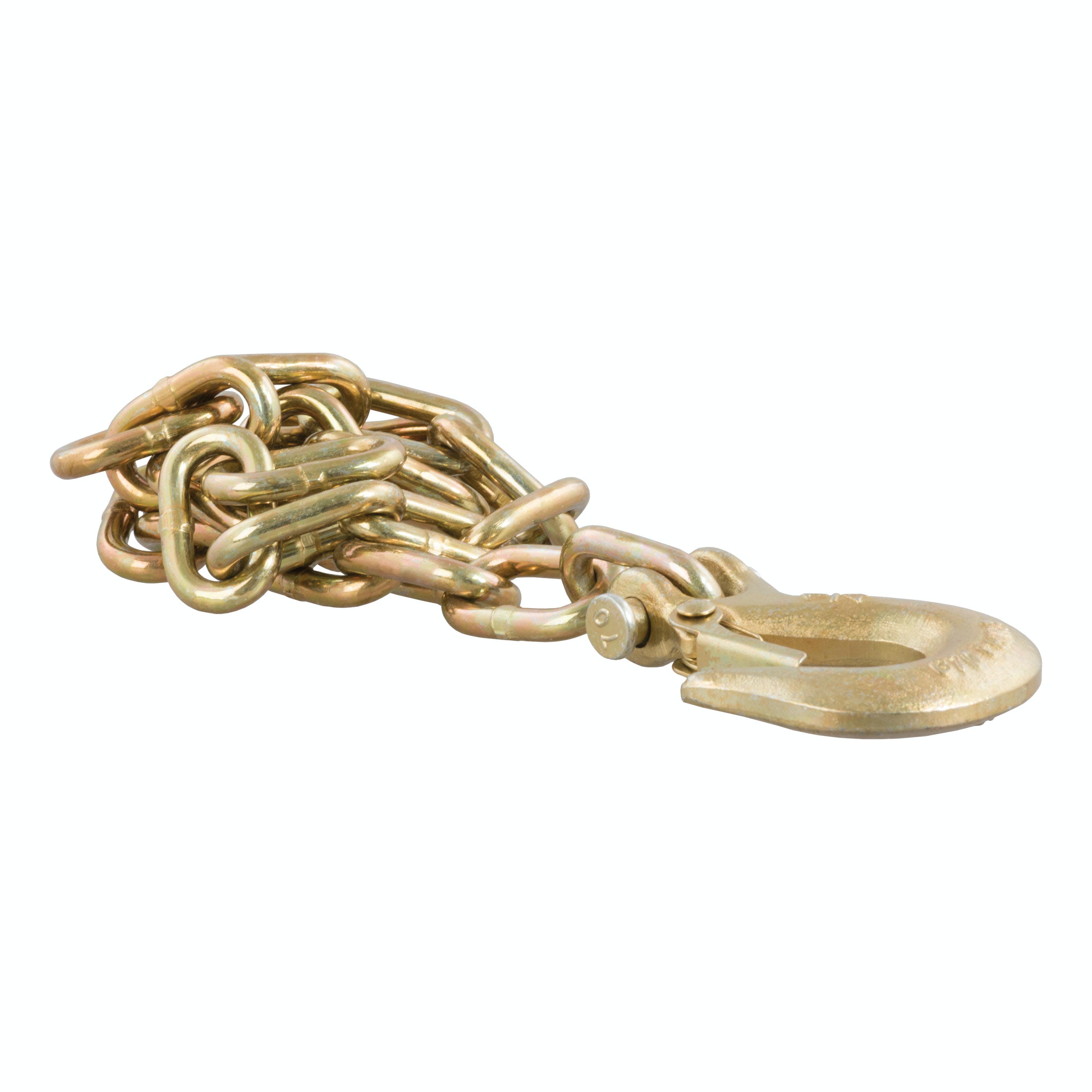 CURT 80303 35 Safety Chain with 1 Clevis Hook (12,600 lbs, Yellow Zinc)