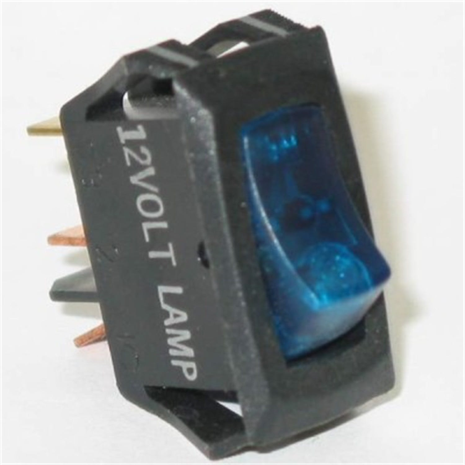 Painless 80412 Small Rocker Switch (On/Off Blue Lighted)
