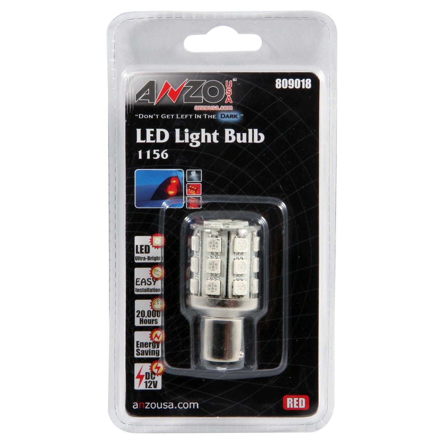AnzoUSA 809018 LED 1156 Red - 24 LED's 2" Tall