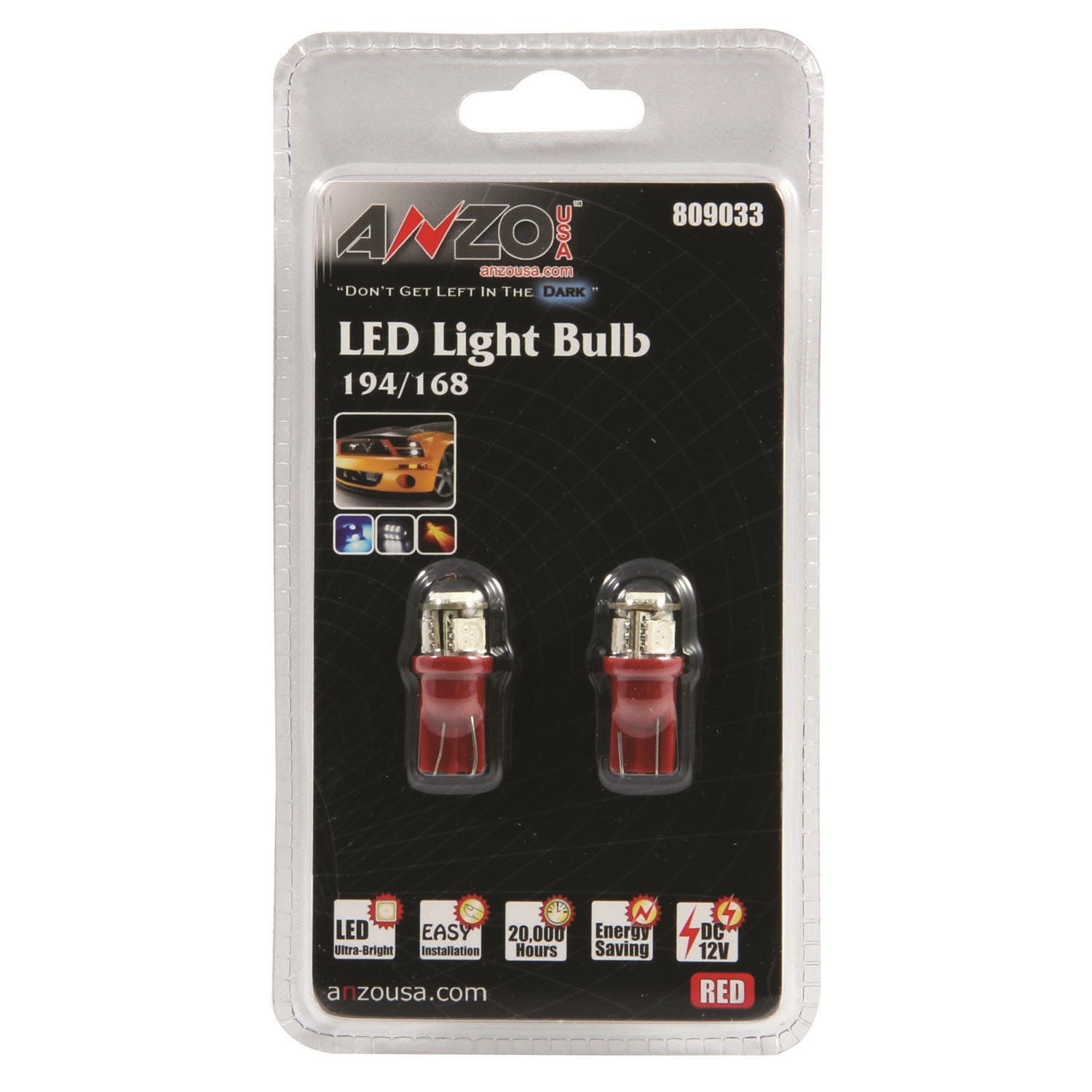 AnzoUSA 809033 194/168 Red - 4 LED's