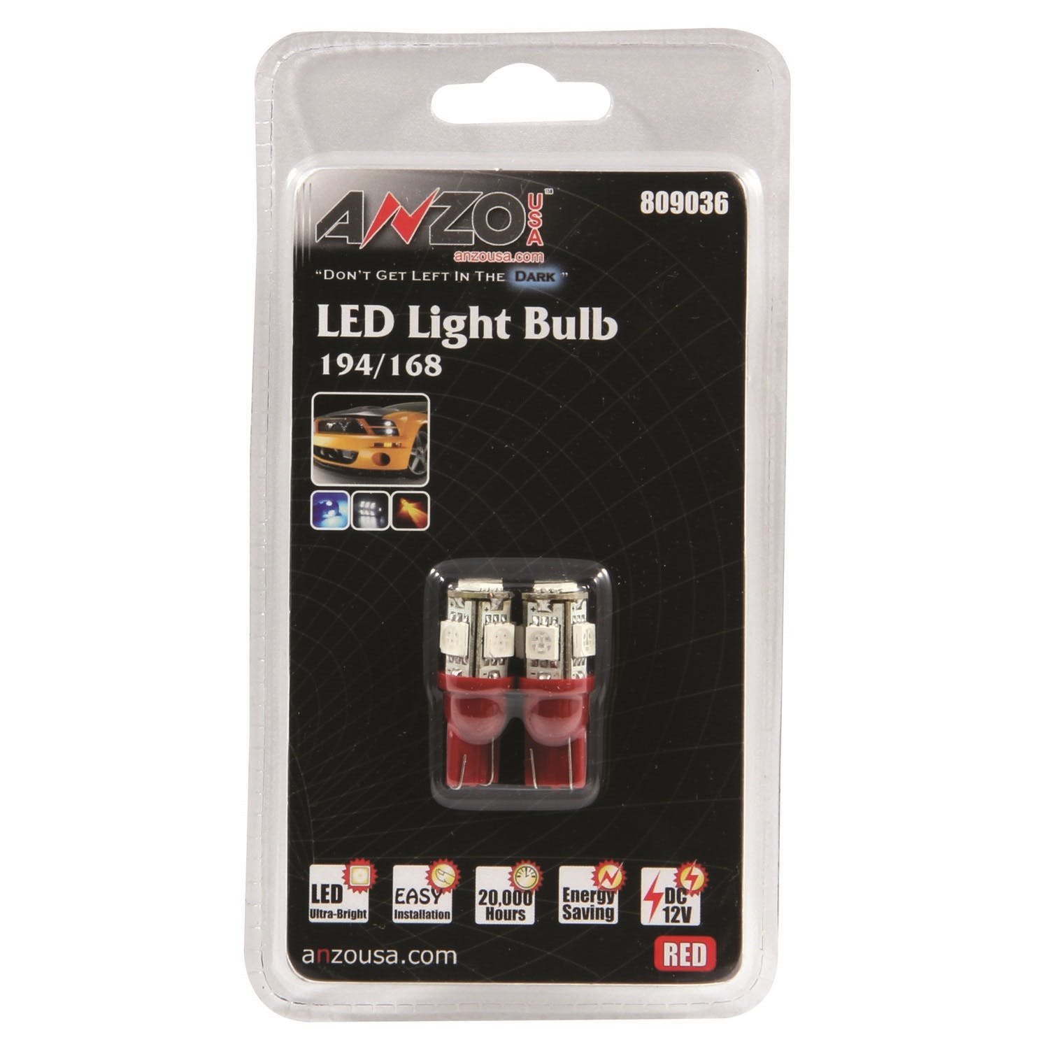 AnzoUSA 809036 194/168 Red - 5 LED's