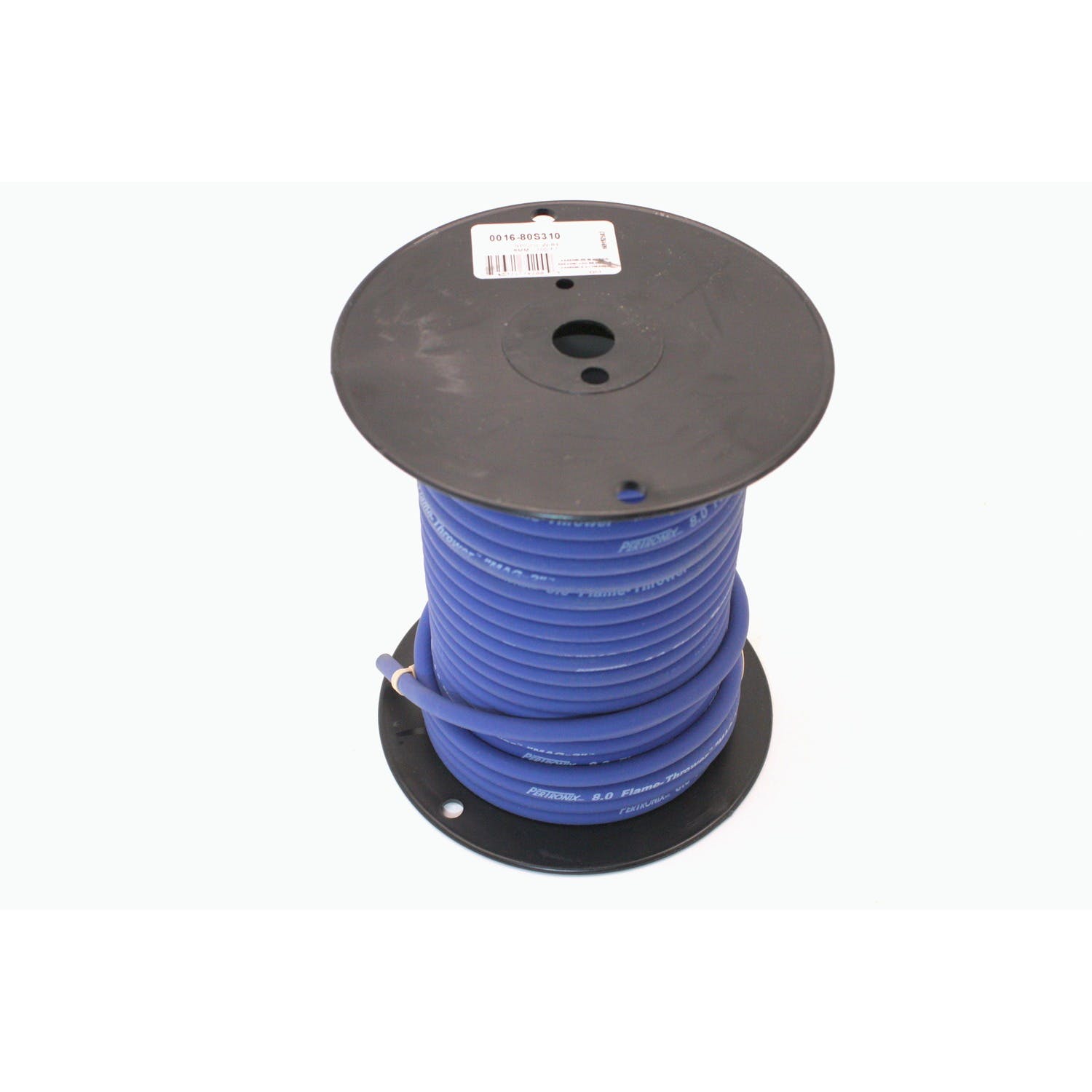 PerTronix 80S310 Wires, 8MM blue, white script - 100Ft spool