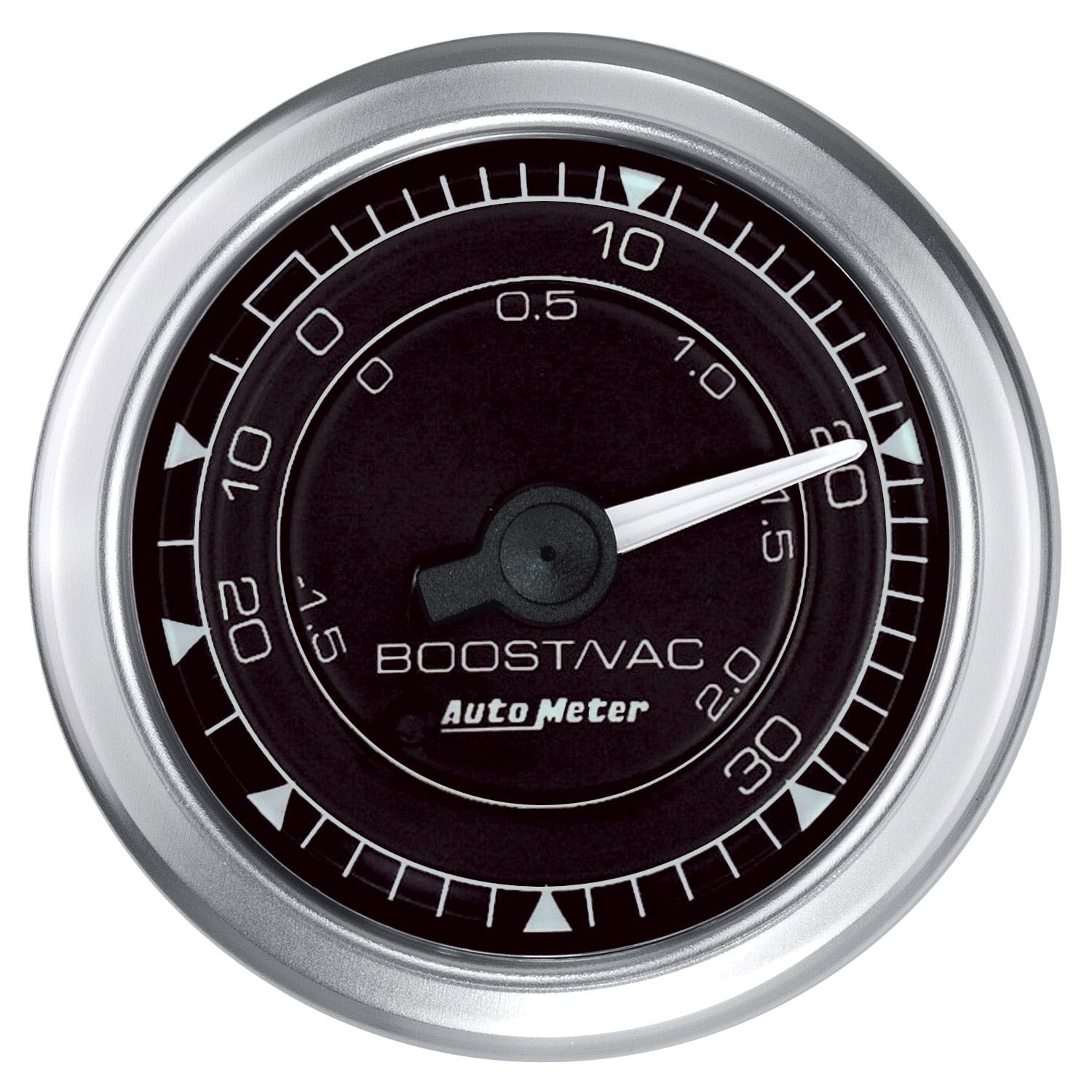 AutoMeter Products 8103 Vac/Boost Gauge, 2 1/16, 30INHG-30PSI, Mechanical, Chrono