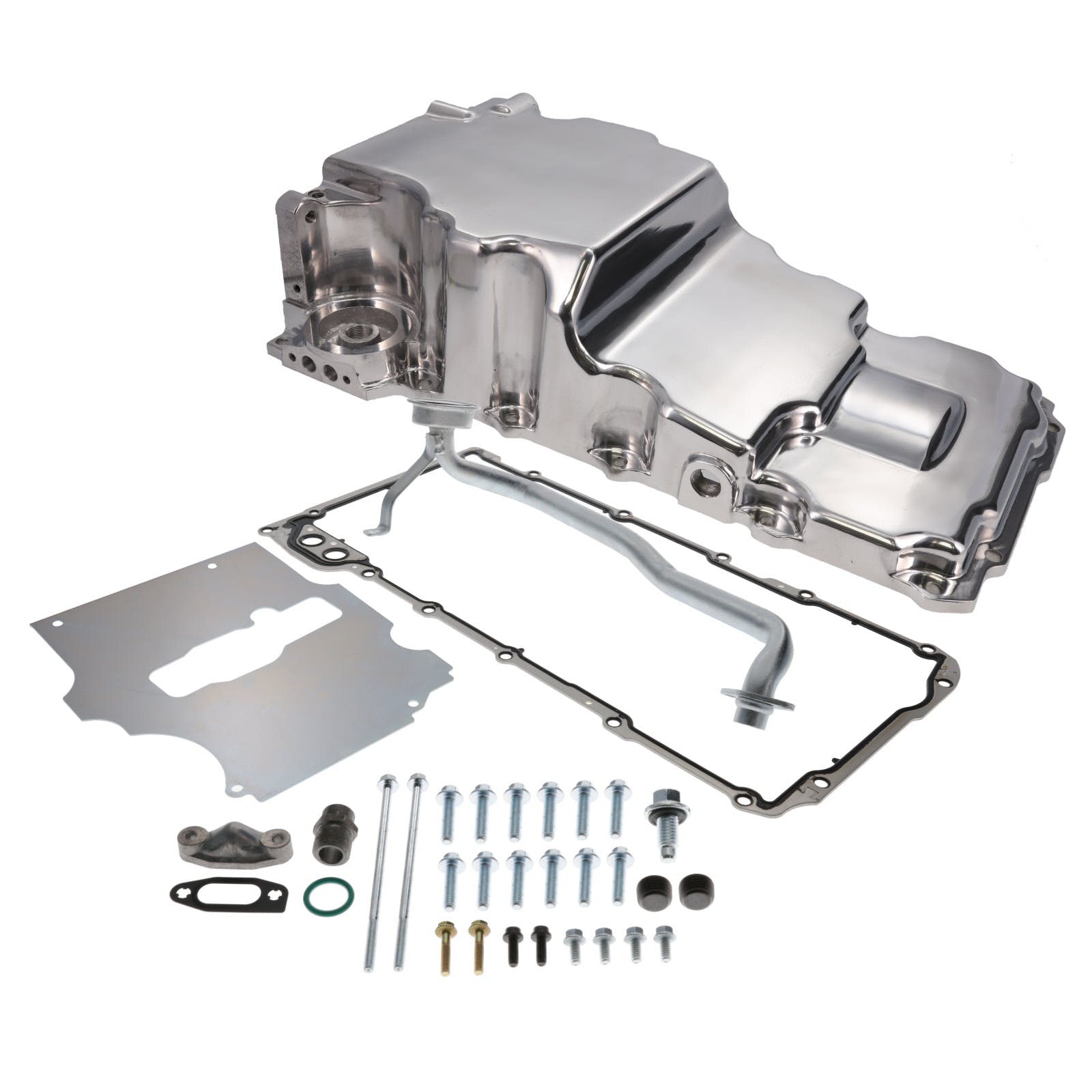 Top Street Performance 81075P LSX Low Profile Retro Fit Oil Pan with 1/2 NPT Port, Polished