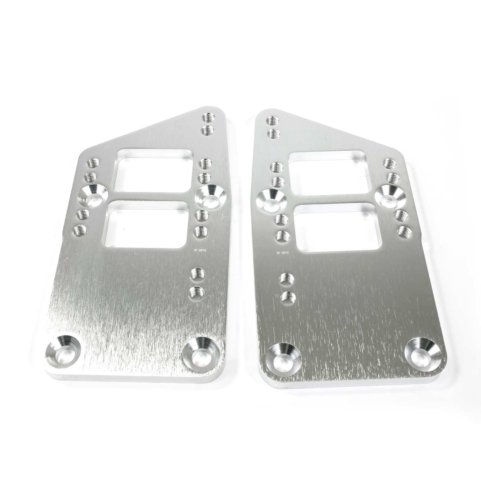 Top Street Performance 81100 LSX to Chevy SB Motor Mount Adapter Plate, Brushed Billet Aluminum