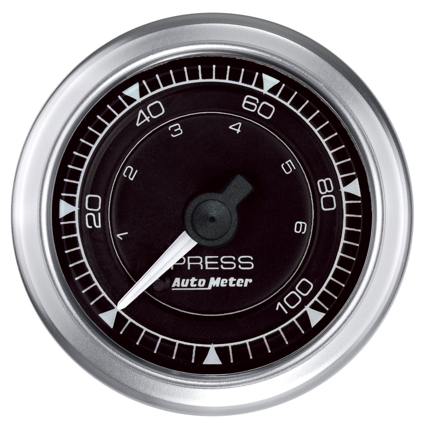 AutoMeter Products 8121 Pressure Gauge, 2 1/16, 100PSI, Mechanical, Chrono