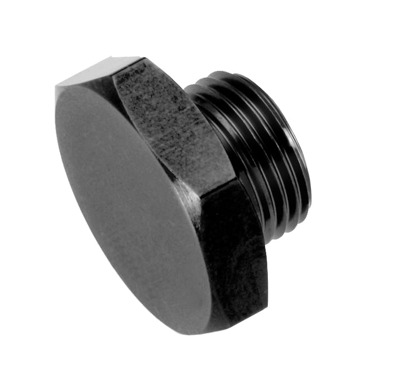 Redhorse Performance 814-12-2 -12 AN/JIC straight thread (o-ring) port plug - black