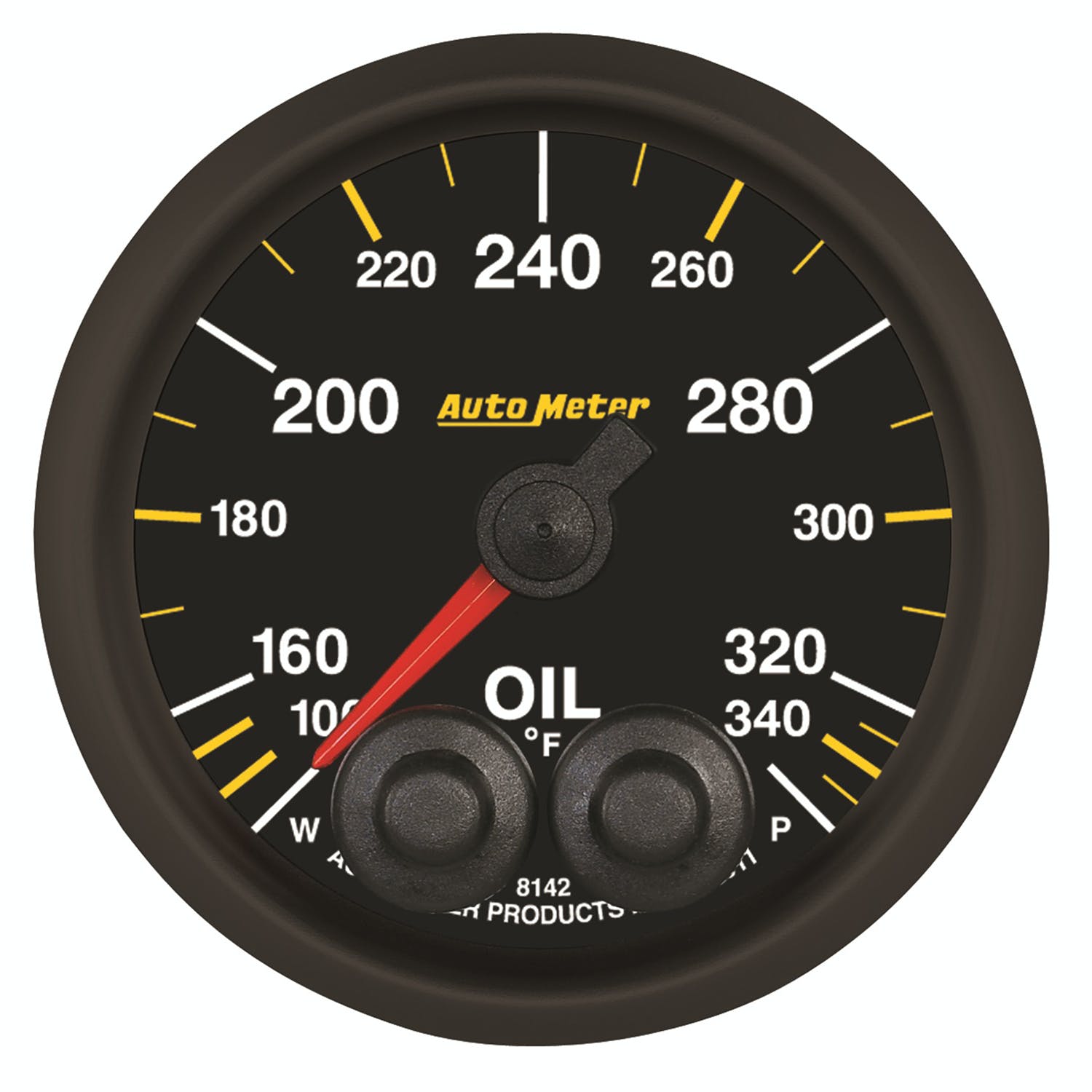 AutoMeter Products 8142-05702 2-1/16 Oil Temperature Gauge 100- 340° F, NASCAR CAN