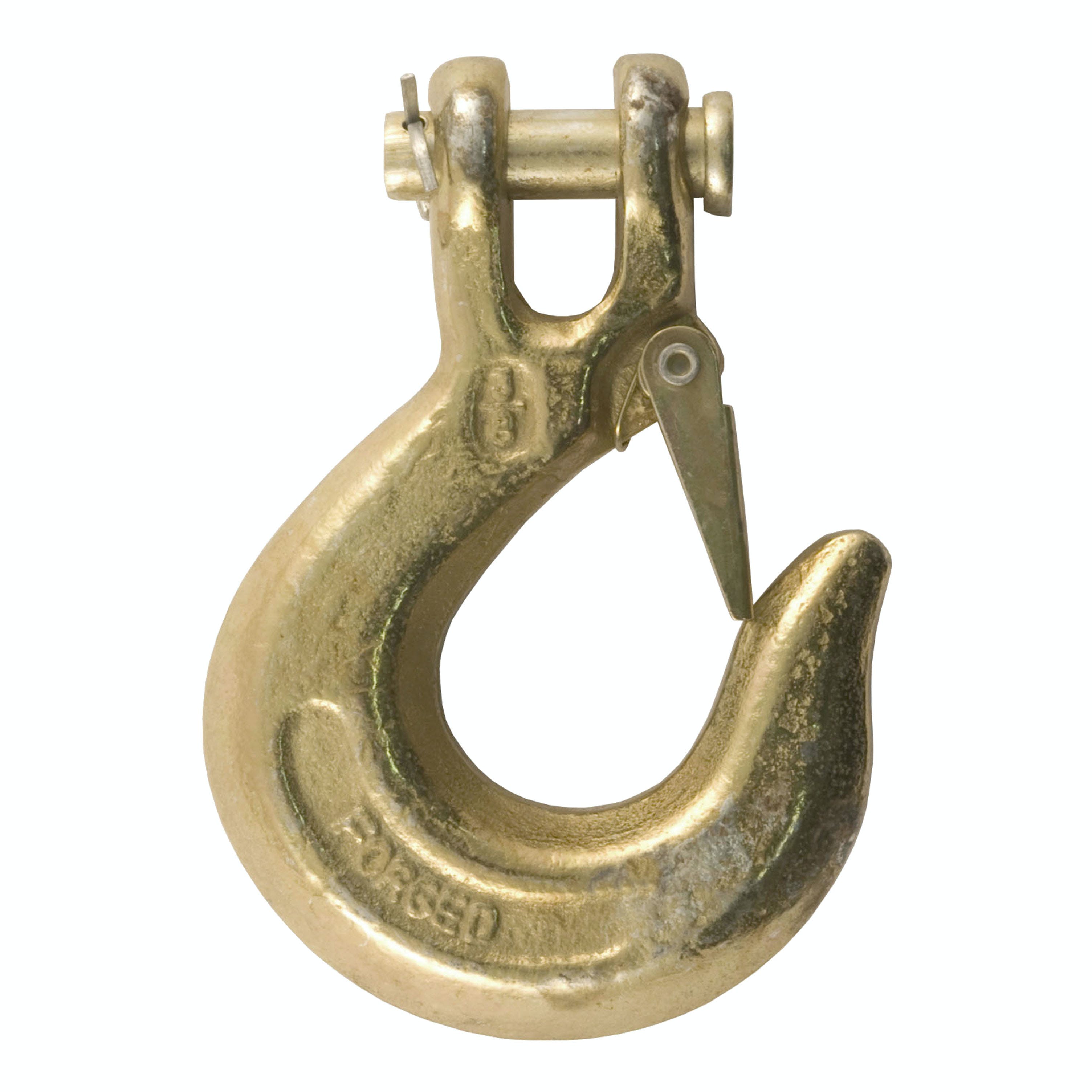 CURT 81560 3/8 Safety Latch Clevis Hook (18,000 lbs, 3/8 Pin)