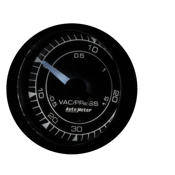 AutoMeter Products 8159 Chrono Gauge, Vac/Boost, 30inhg-30psi, Digital Stepper Motor