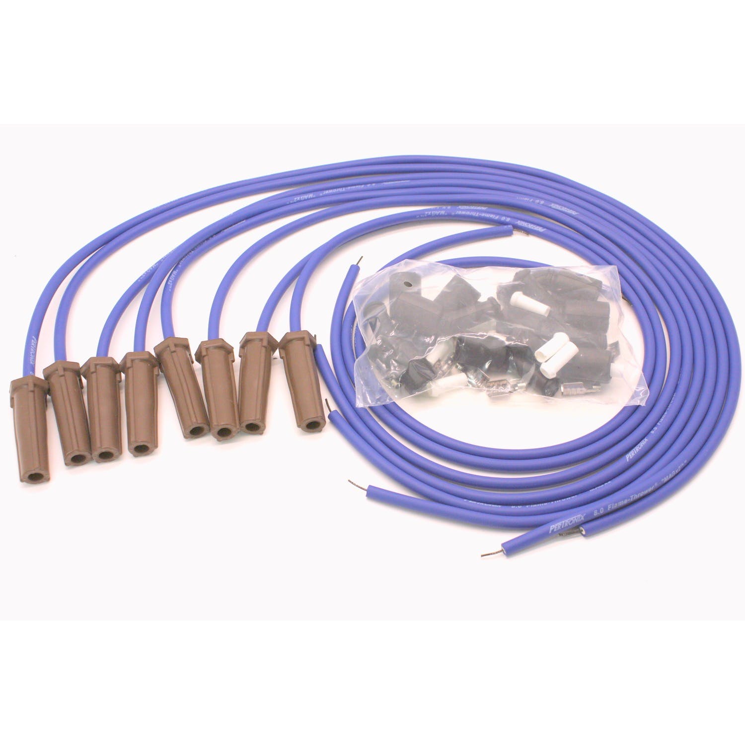 PerTronix 818380 Wires, Univ LS 8MM  180 Deg blue