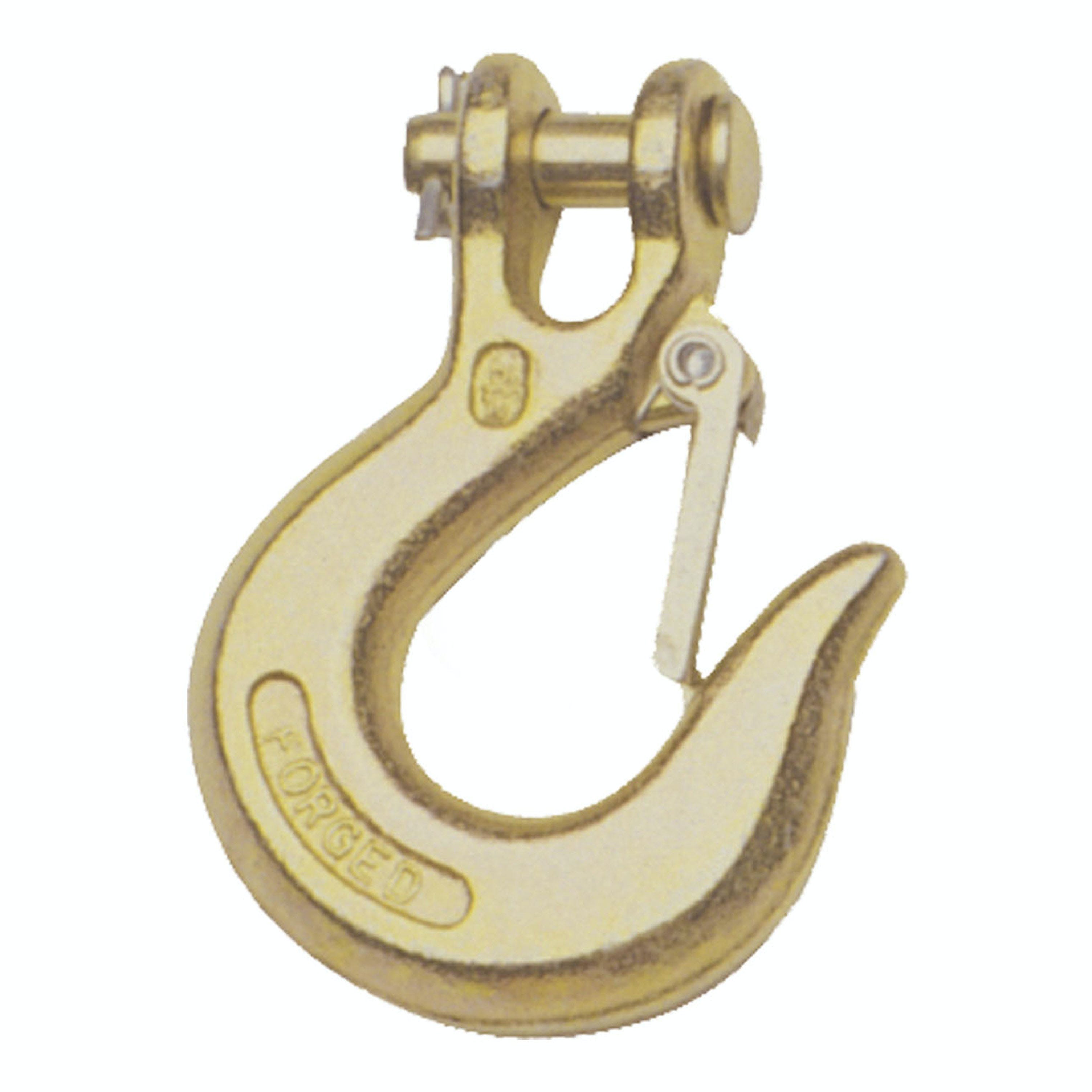 CURT 81900 1/4 Safety Latch Clevis Hook (7,800 lbs, 1/4 Pin)
