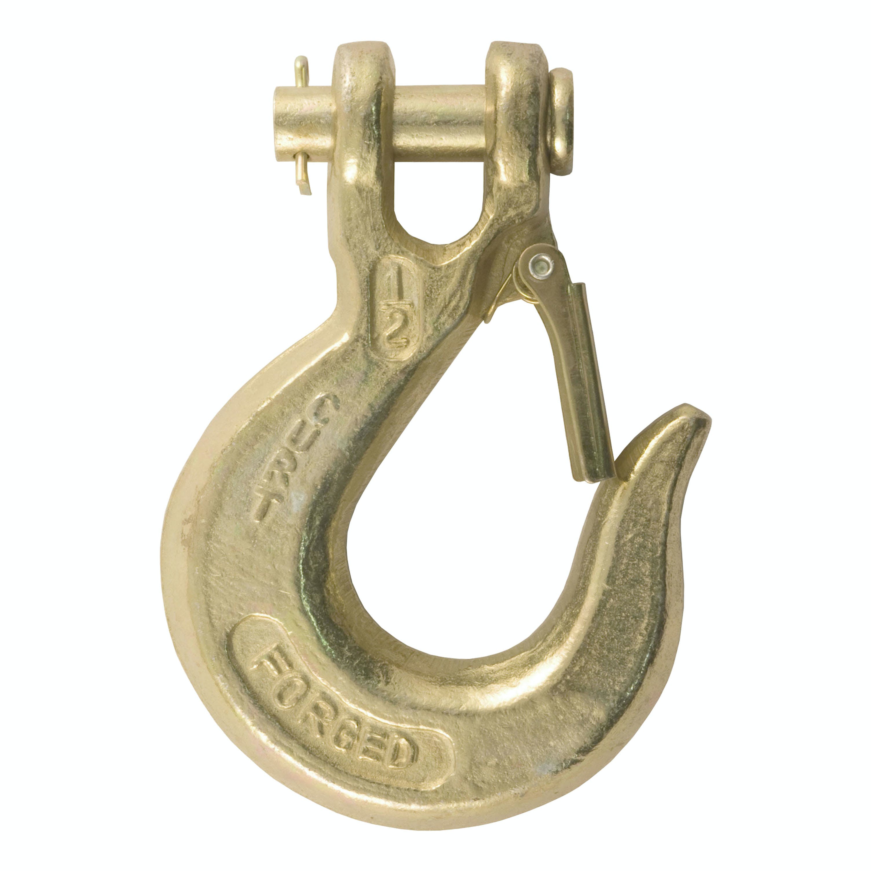 CURT 81910 1/2 Safety Latch Clevis Hook (35,000 lbs, 1/2 Pin)