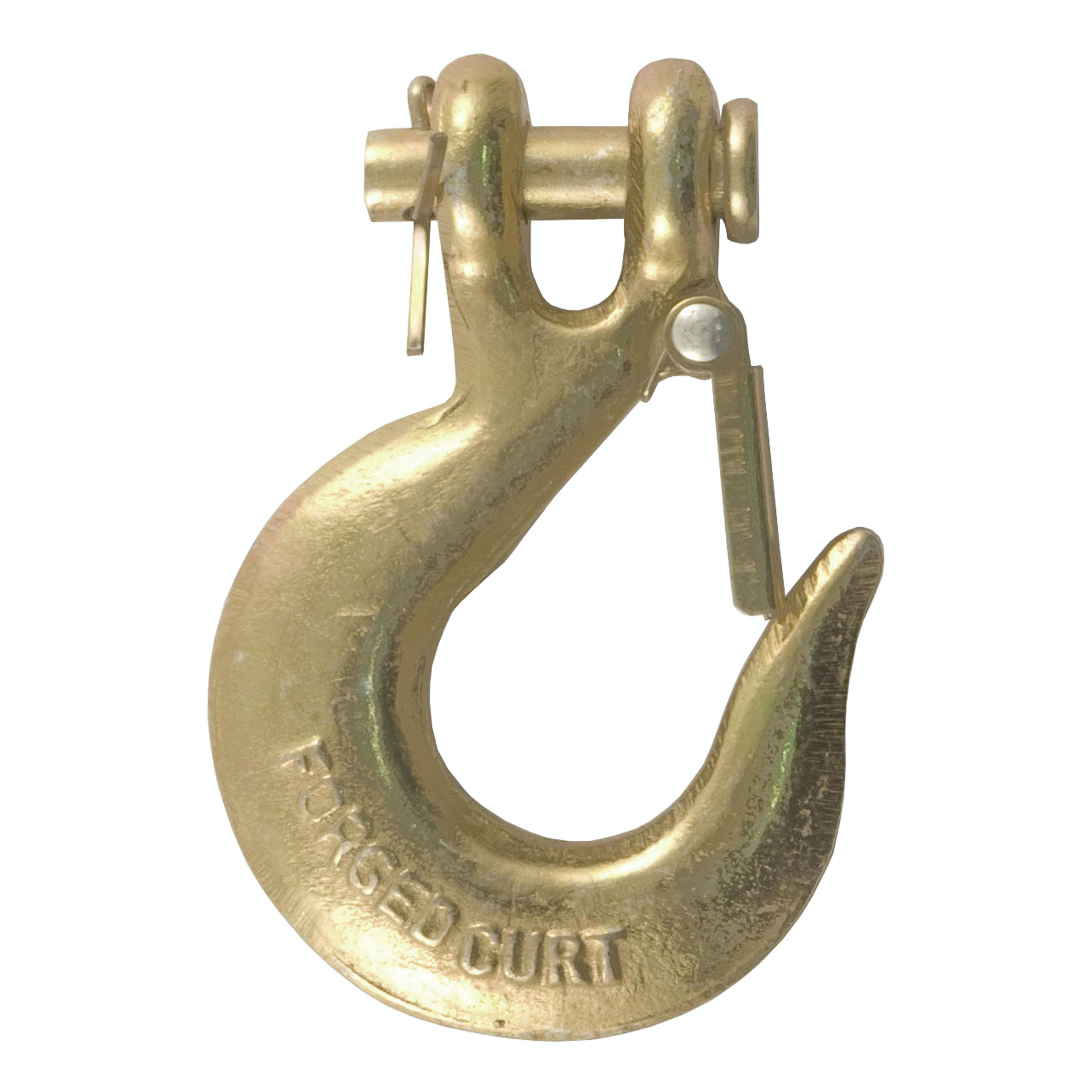 CURT 81940 1/4 Safety Latch Clevis Hook (12,600 lbs, 1/4 Pin)