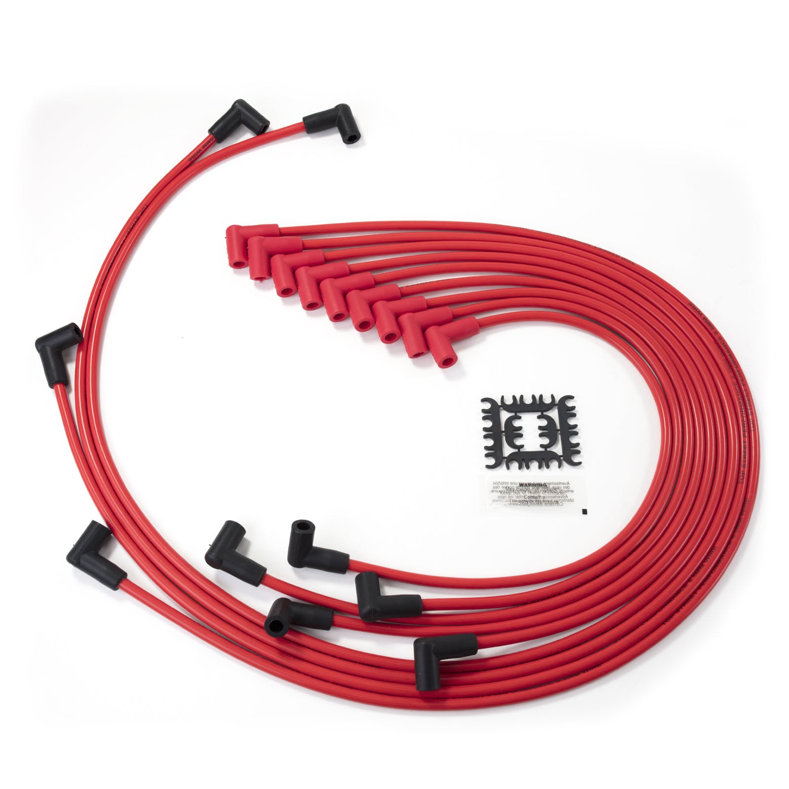 Top Street Performance 82290 8.5mm Chevy SB Spark Plug Wire Set with 90° Plug Boots, Red
